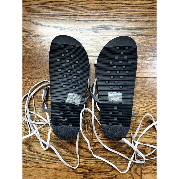 NWOT ROAM Lace Up Strappy Sandals Black Women's Size 10 - Picture 8 of 9